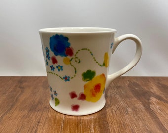 Starbucks Mug Watercolor Flowers Floral Spring Large Ceramic Mug