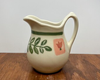 Vintage Hartstone Pottery Creamer – Cottage Garden – Hand Painted – Circa 1980s