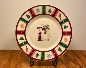 Vintage Pfaltzgraff Polar Bear Christmas Plate – 8