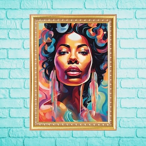 Feminist Art Jelly Art Print Strong Woman Poster Woman At Peace Abstract Women Empowerment Sleeping Woman Colorful Female Art Wall Art