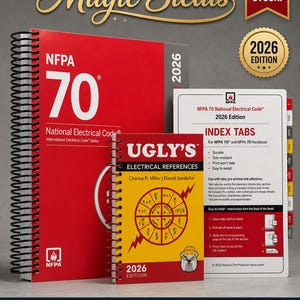 NFPA 70 2026 NEC Code Book  Ugly's Electrical Ref Spiral  Index TAB 2026