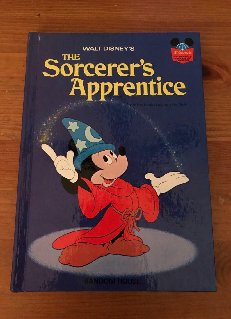 Vintage Walt Disney Book The Sorcerer's Apprentice Etsy