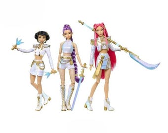 Conjunto de muñecas inspiradas en el K-Pop: figuras de moda de Rumi, Mira y Zoey