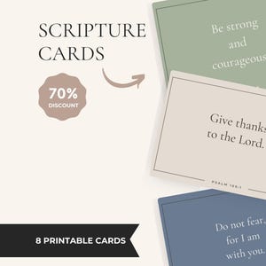 Tarjetas bíblicas imprimibles - Conjunto clásico