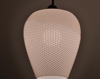 Abat-jour suspendu géométrique | Suspension lumineuse imprimée en 3D | Conception paramétrique | Fait main en Belgique | E27 | Stilla L