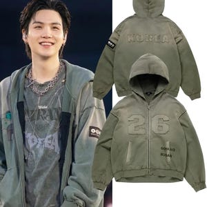 Bts Zip up Hoodies - Etsy