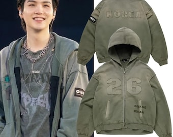 BTS Arirang World Tour Hoodie Kpop Pullover Sweatshirt | Oversized Distressed Hoodie, Gothic Streetwear , Unisex Heavyweight Jacket Gift