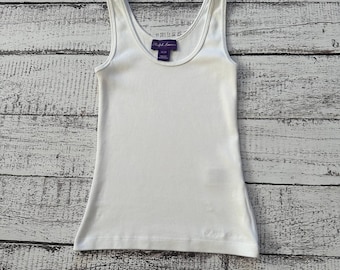 Ralph Lauren Purple Label Tank Top Shirt Cotton Modal