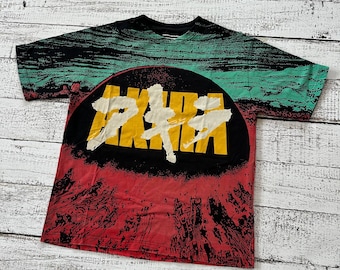 Vintage Rucking fotten Akira rare t-shirt over print