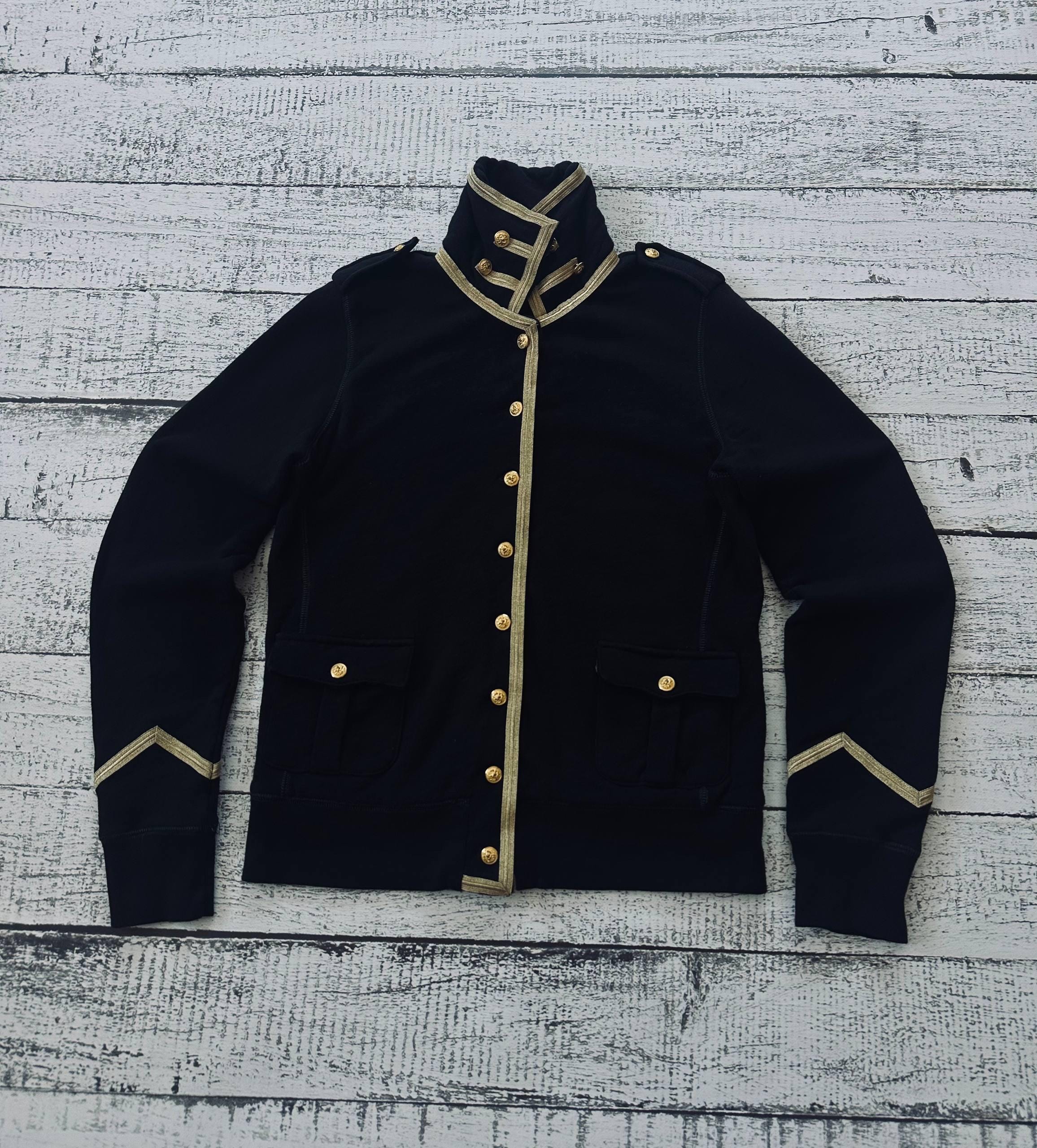 Rare Vintage Polo Ralph Lauren Military Napoleon Button Jacket L