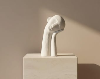 Nordic Abstract Thinker Sculpture – Modern Luxury Home Decor Accent Gift