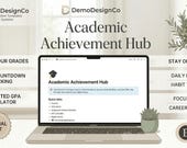 Notion Student Template, Academic Planner, GPA Tracker, Exam Schedule (Digital Download)