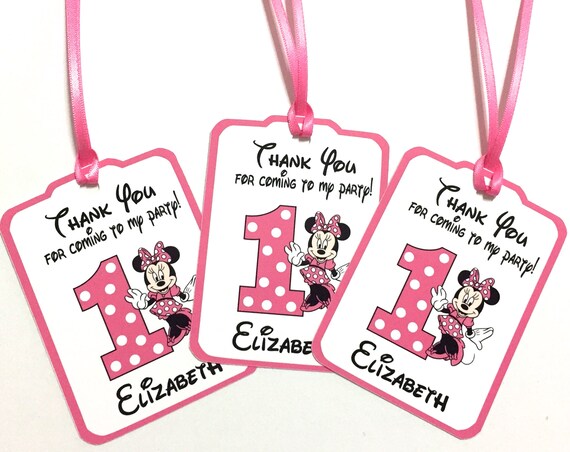 Minnie 1st Birthday Pink Or Red Sets Of 12 Minnie Mouse