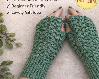 Fingerlose Häkelhandschuhe