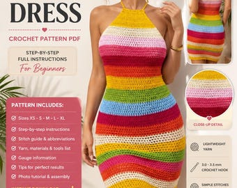Sunset Siren Häkelkleid