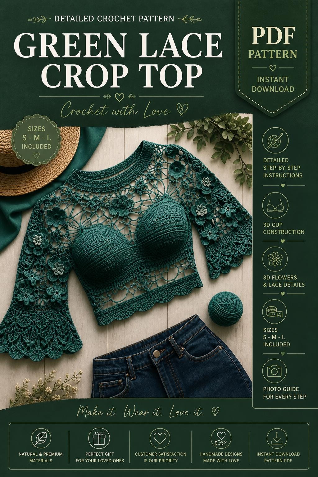 36 Lace Top Crochet Patterns: Enhance Your Skills with Stylish Designs 3 Lace Blossom Cropped Top
