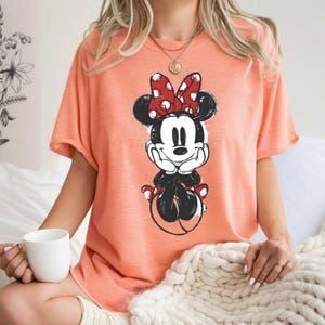 Disney Classic Minnie Mouse Shirt Retro Minnie T-Shirt for Disneyland Trip, Disneyland Holiday Family Matching Shirt, Disney Minnie Gift Tee image 15