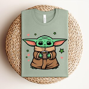 Baby Yoda Shirt, Star Wars Shirts, Disney Family Shirt, Yoda Shirt, Disneyland Tee, Grogu Star Wars Tee, Cute Mandalorian Character Shirt image 13