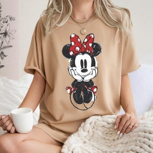 Disney Classic Minnie Mouse Shirt Retro Minnie T-Shirt for Disneyland Trip, Disneyland Holiday Family Matching Shirt, Disney Minnie Gift Tee image 16