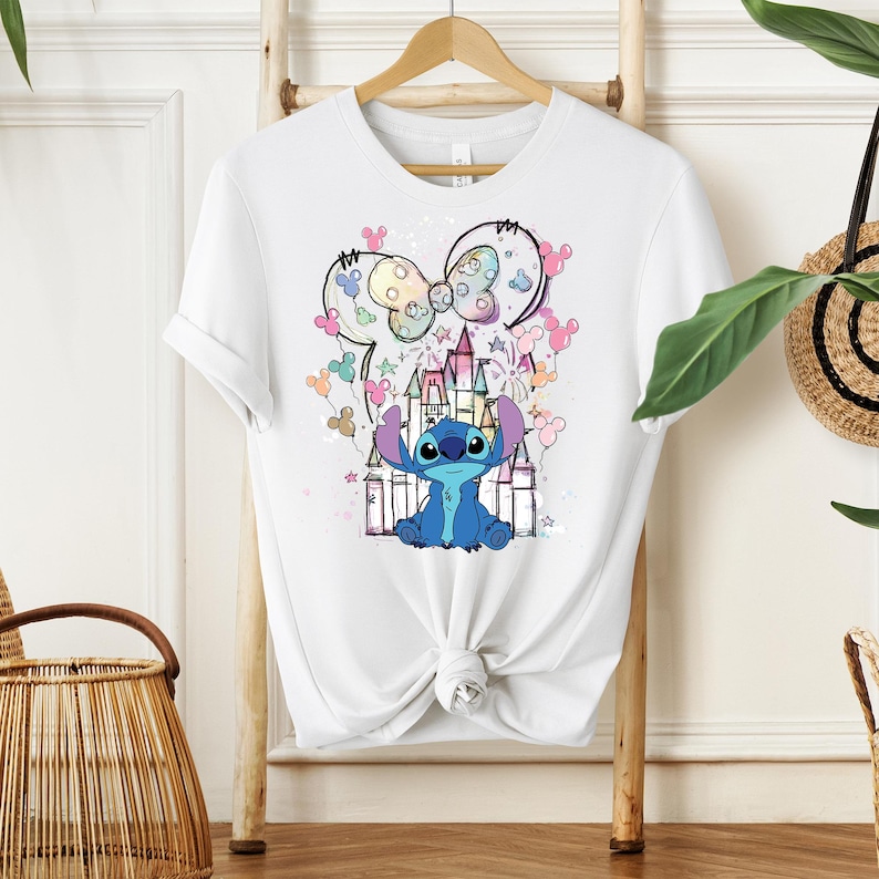 Disney Stitch Shirt, Mickey Castle Tee, Dog Lover T-Shirt, Lilo and Stitch Tee, Minnie Bow Shirt, Magic Kingdom Shirt, Disneyland Shirt Bild 1