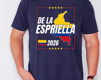 Abelardo de la Espriella Presidente De Colombia Shirt, 2026 Election Tee, Colombian Flag Political Graphic, Defensores De La Patria Top,
