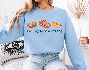 Bad Day To Be A Hot Dog Shirt, Funny Retro 4th of July Tee, Summer BBQ Party Tshirt, Glizzy Gobbler Apparel, Independence Day Gift,