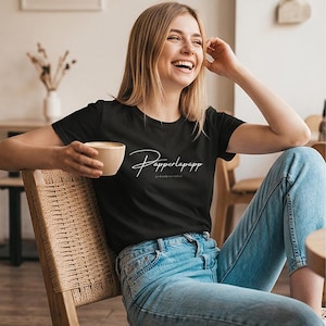 Minimalistisches Schriftzug T-Shirt „Papperlapapp“ | Lustiges Statement Shirt | Unisex Tee | Geschenk Idee | Deutsches Spruch Shirt