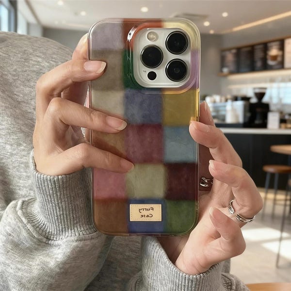 Dopamin Color Block iPhone Hülle für 11–17 Pro Max Air SE