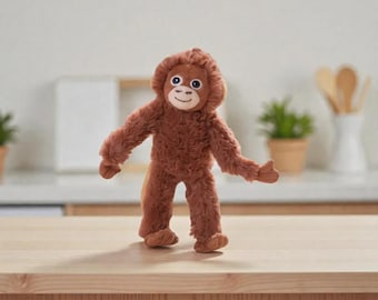 Pelúcia Viral Punch Monkey – Decoração Kawaii Inspirada em Zoológicos do Japão (19 cm)