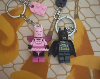 Chaveiro Batman para Casal – Miniaturas Artesanais Fofas de Super-Heróis, Presente Romântico para Casal, Acessórios