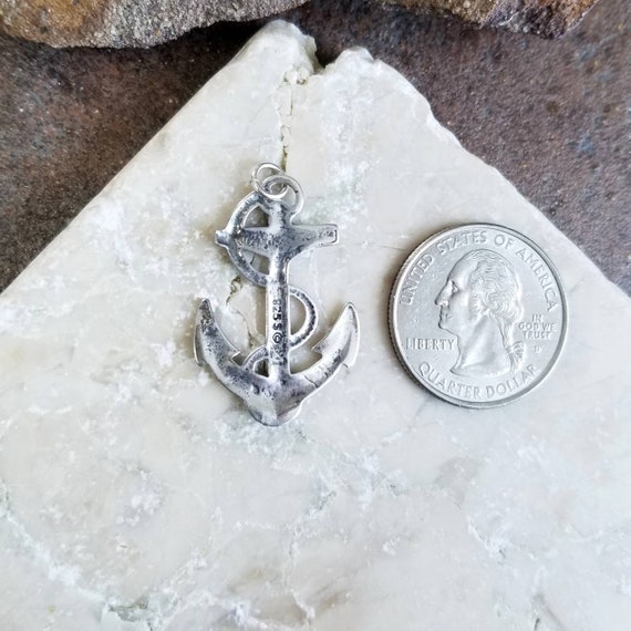 Anchor Focal Pendant Sterling Silver Jewelry Making Supplies 