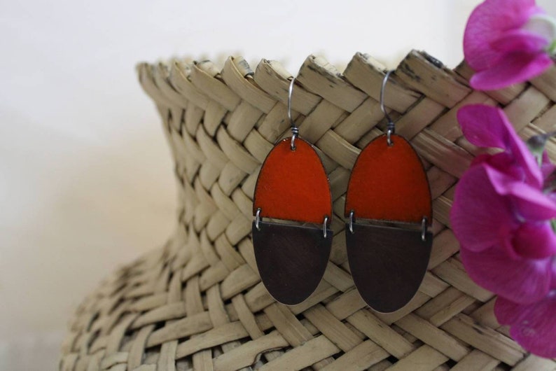 Dare to be Different Enamel Earrings