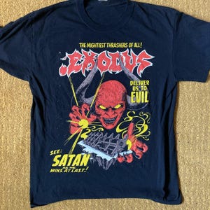 Vintage Horror 95s Night Delivery Us To Devil Fans Album T-Shirt Cotton All Size S to 5XL