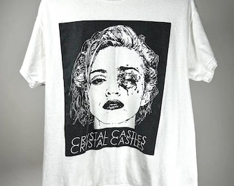 Crystal Castles ユニセックス Tシャツ - ミュージックバンド Crystal Castles ユニセックス Tシャツ - ミュージックバンド