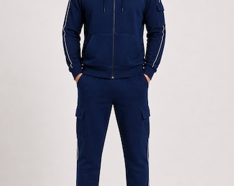 Handmade Edris Elba The Wire 2002 Stringer Bell Blue Tracksuit