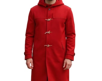 Handmade Arnold Schwarzenegger The Man with the Bag Red Santa Claus Coat