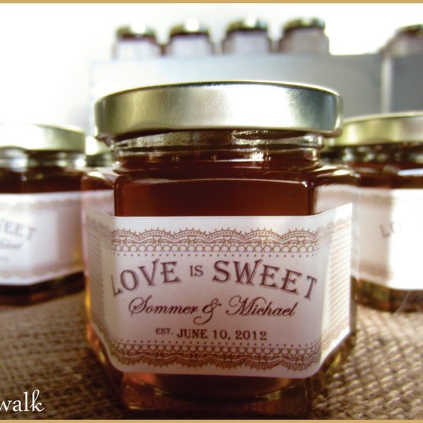 Honey Jar Favor Labels