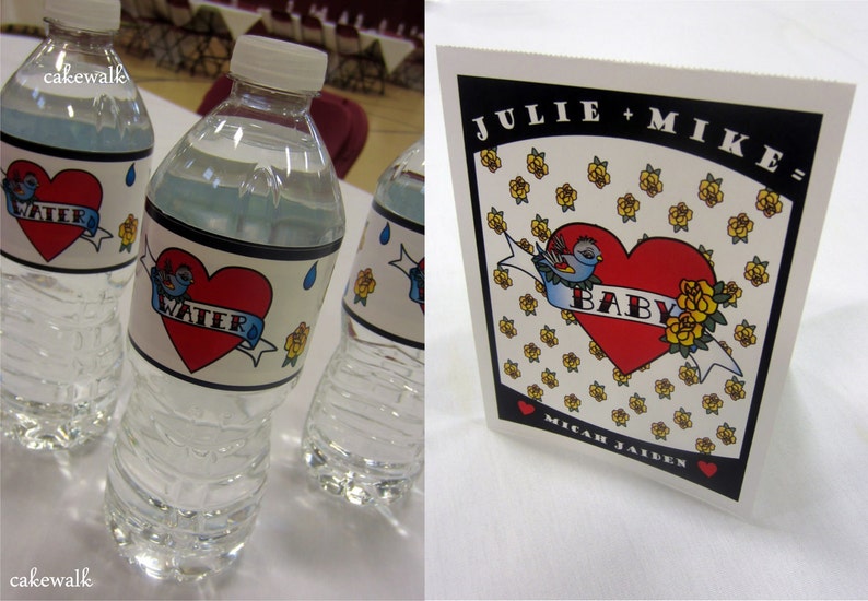 Tattoo Inspired Baby Shower by Cakewalk Etsy