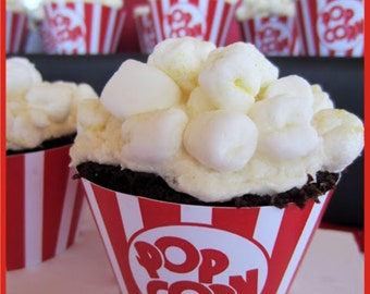 Popcorn Cupcake Wrappers