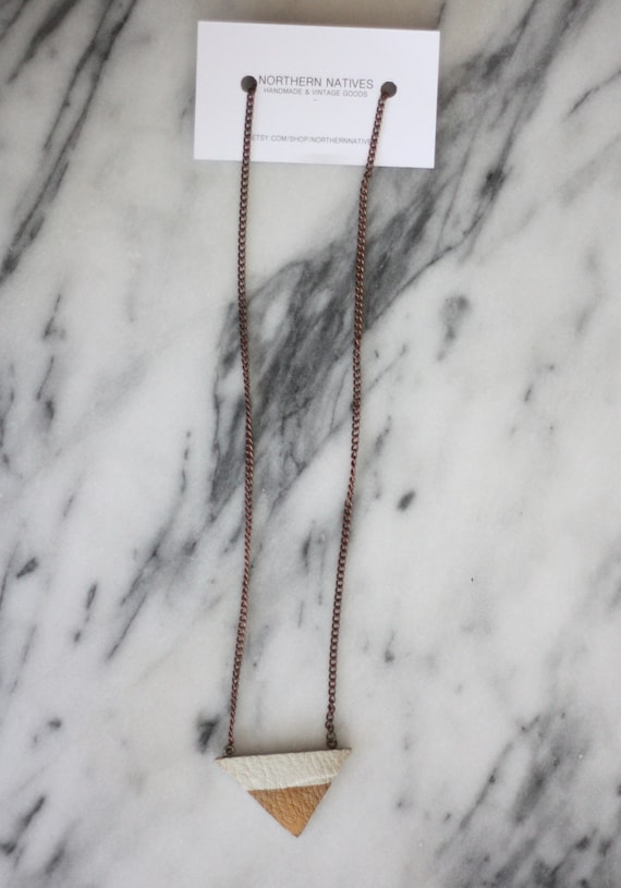 Items similar to It's all Golden // Gold Dipped Geometric Leather