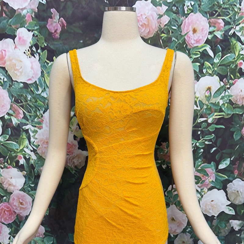 Elle Swimsuit Yellow Lace main image 1