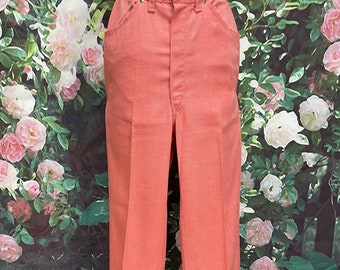 60s Wrangler Red Flare Jeans Slim Fit Twill