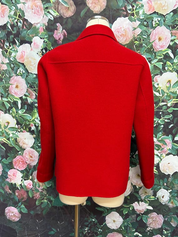70s Pendleton Red Merino Wool Jacket - image 6