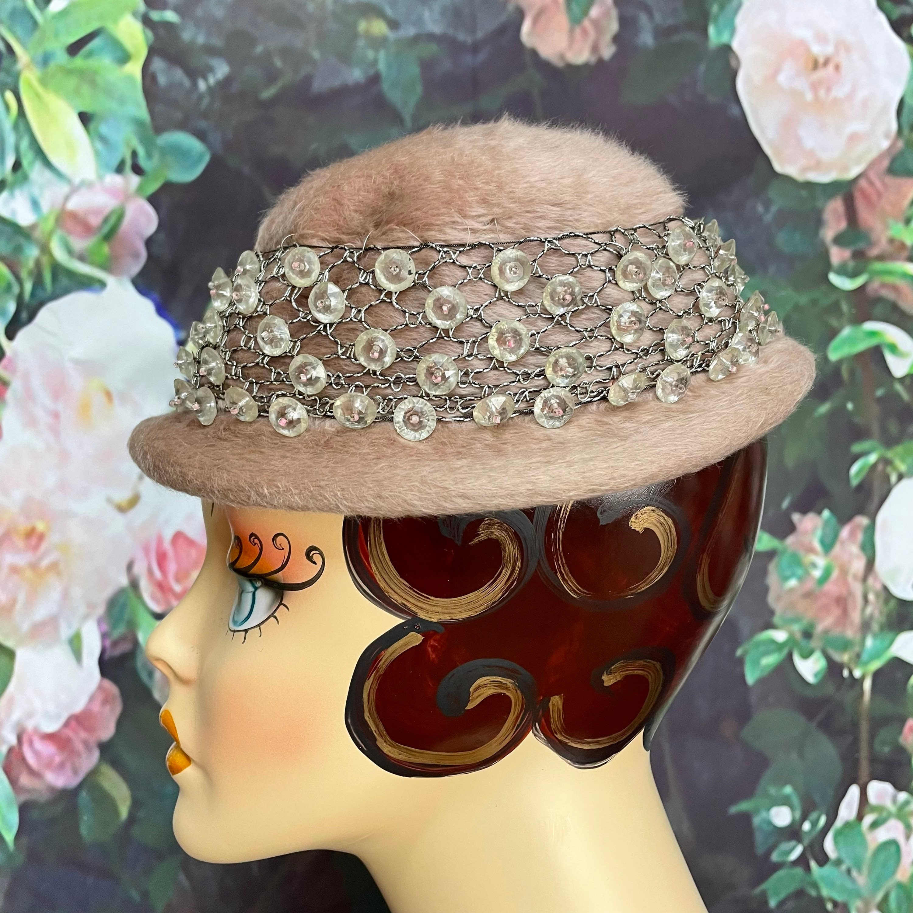 Marshall Field & Co. Beaded Pillbox Hat Vintage Debutante Room Marshall Fields Hats - Etsy main image 2