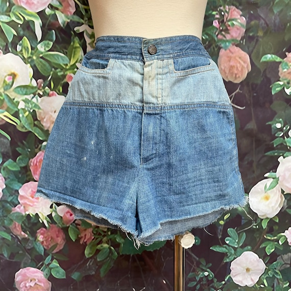 70s Condor Blue Denim Daisy Dukes Jean Shorts