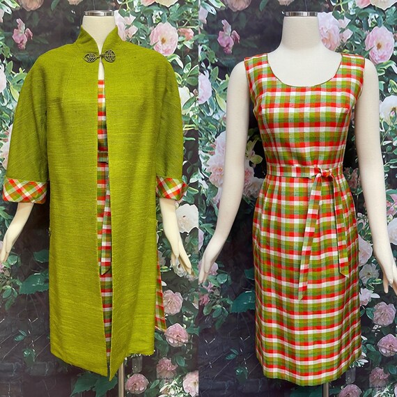 Plaid swing coat store