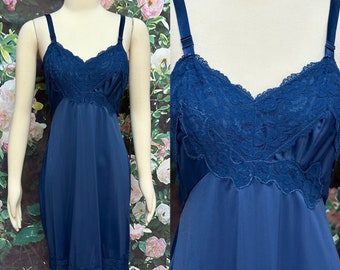 60s Pinehurst Navy Blue Dress Slip Size 38