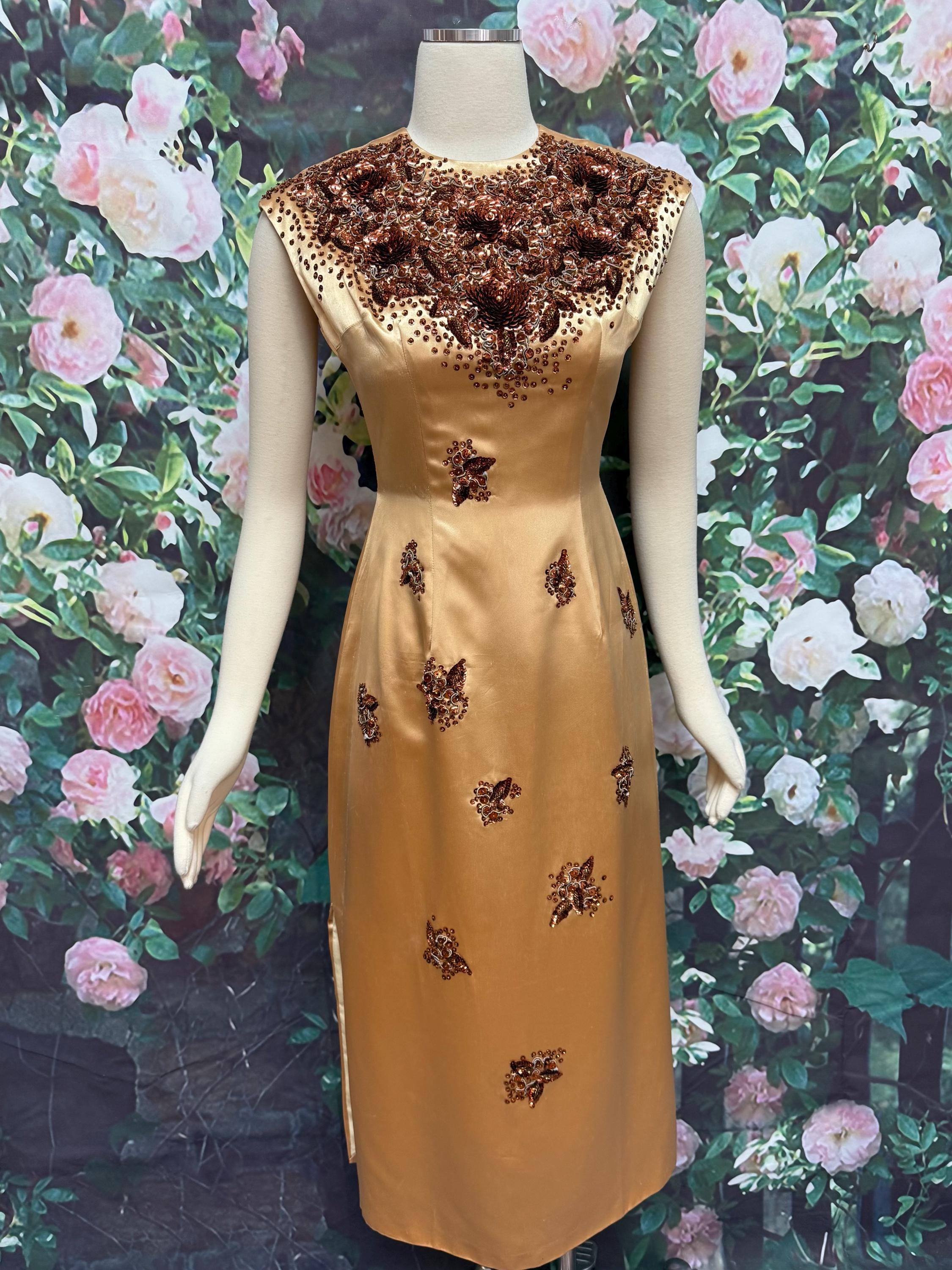 kate moss gold dress topshop Vintage 60s GoGo Dress Gold Crisscross on Black Net c 1967 – Poppy's  Vintage Clothing main image 0