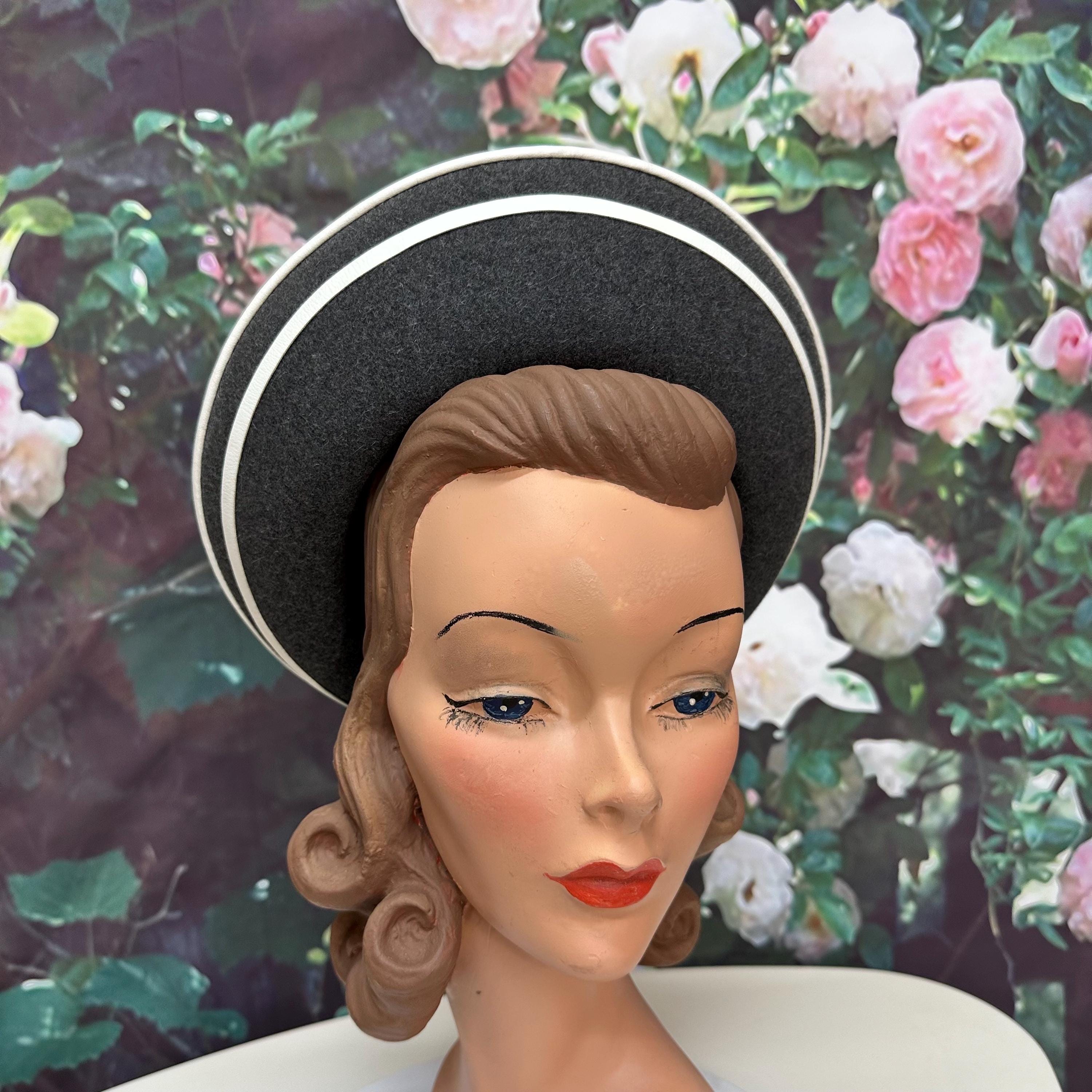 Oleg Cassini Vintage 60\'s Black and White Hat For no particular reason I was feeling the Sixties vibe  main image 2