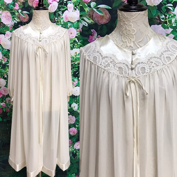 60s Claire Sandra Ivory Peignoir Lucie Ann Bridal